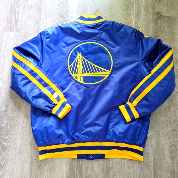 BRAND NEW Golden State Starter Satin Jacket Men's Size XL - Picture 2 of 7